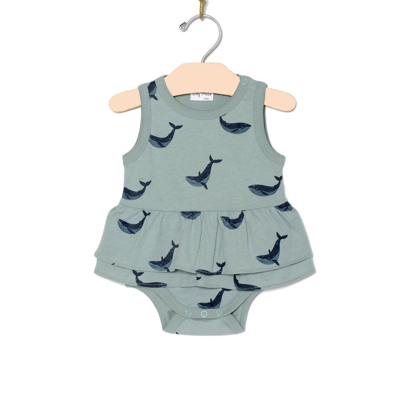 Whales Skirted Bodysuit