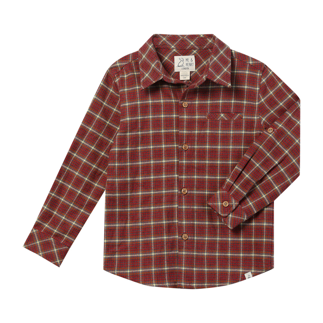 Red Plaid Button Up