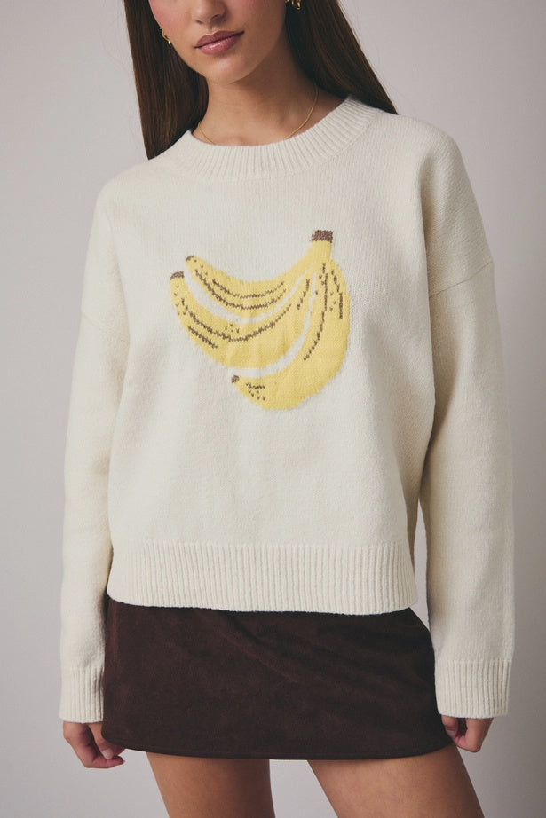 Banana Graphic Sweater