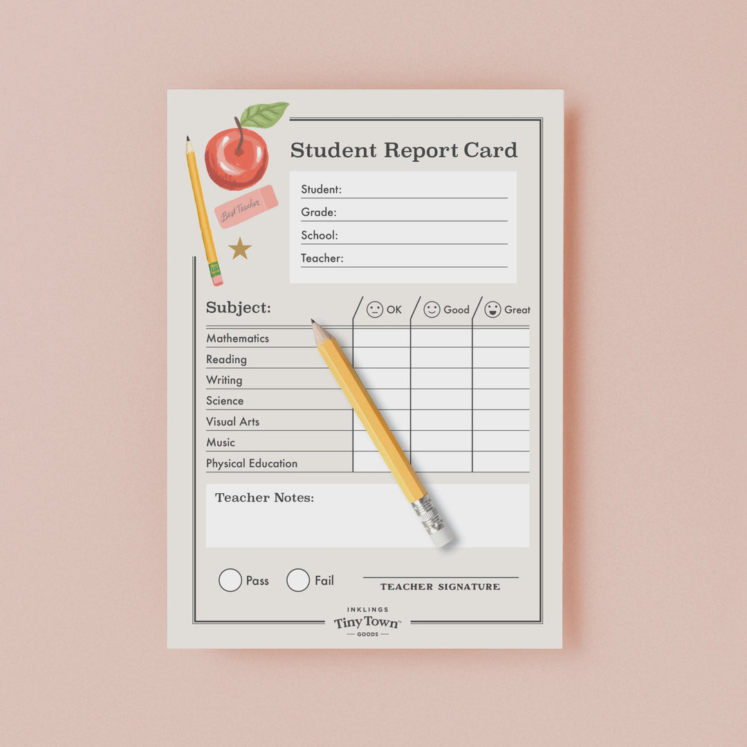 Report Card Play Notepad