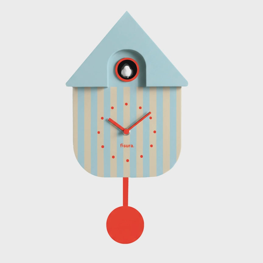 Blue &amp; Beige Cuckoo Clock