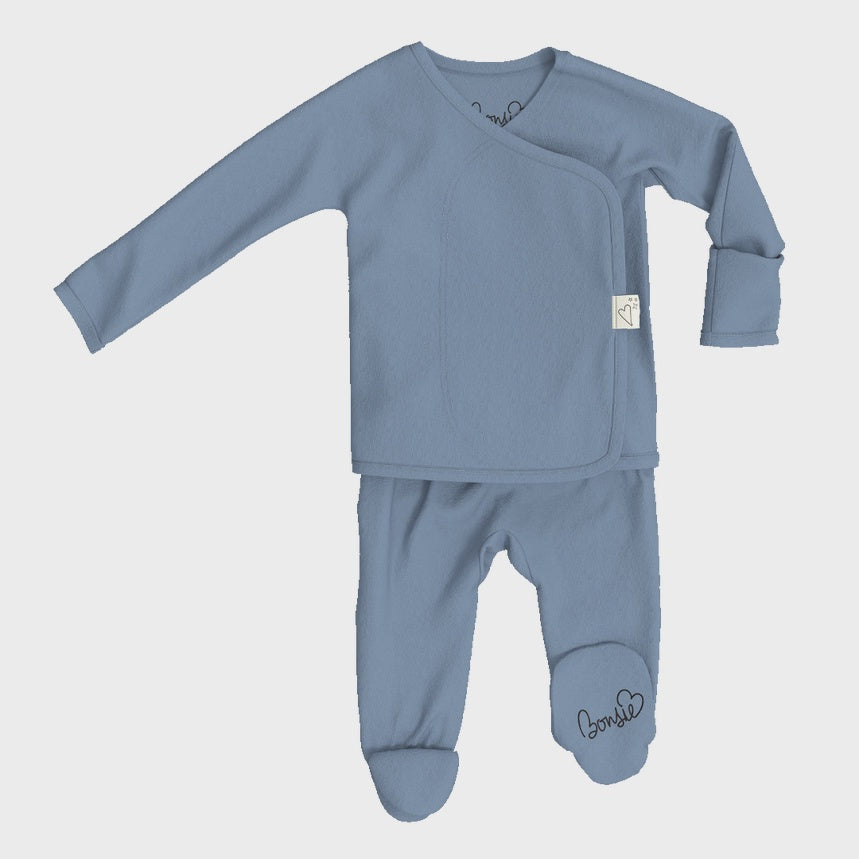 Dusty Sky Layette Footie