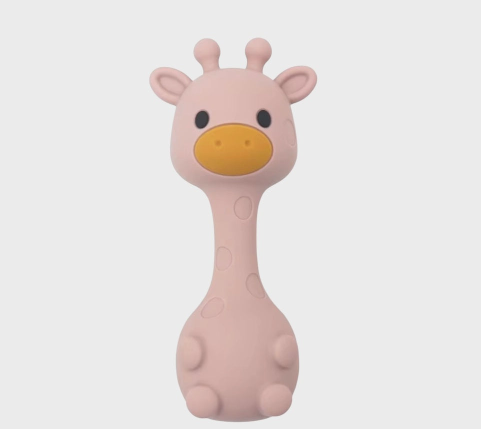 Rose Giraffe Rattle