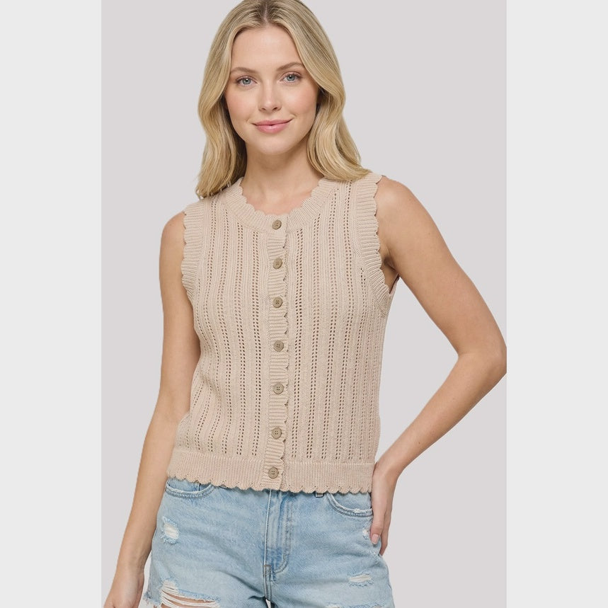Gerry Scallop Top