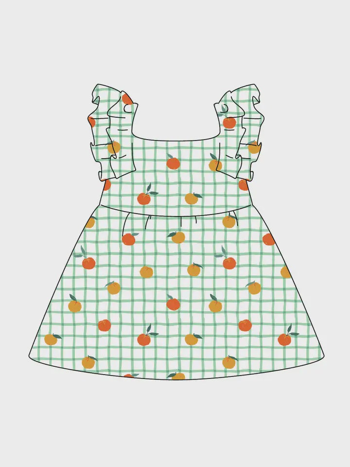 Gingham Grove Flutter Dress
