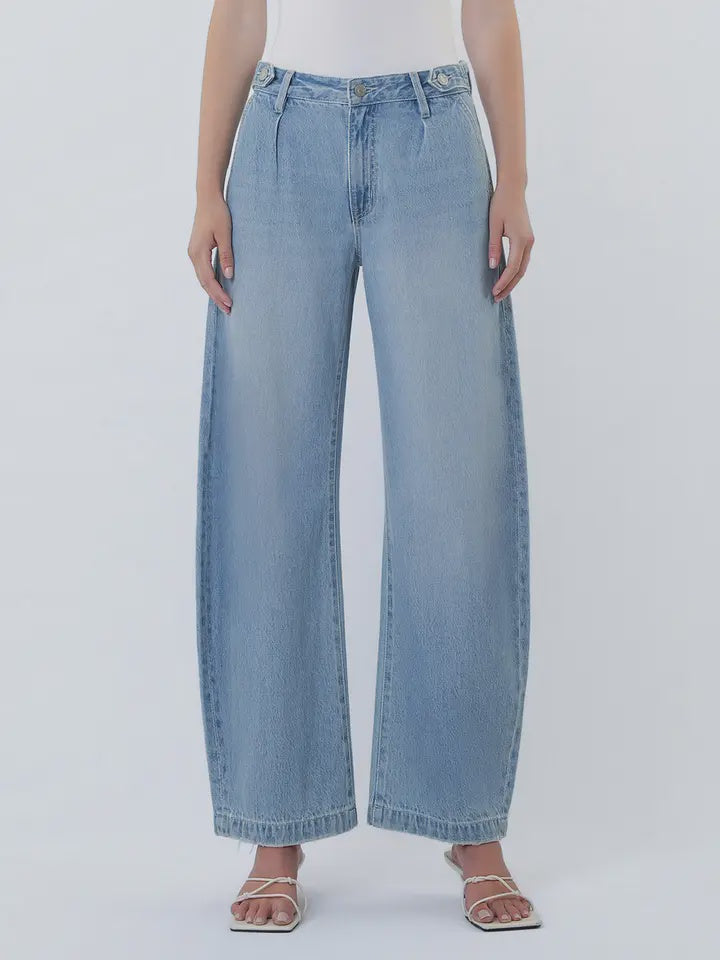 Justin Pleated Barrel Jean