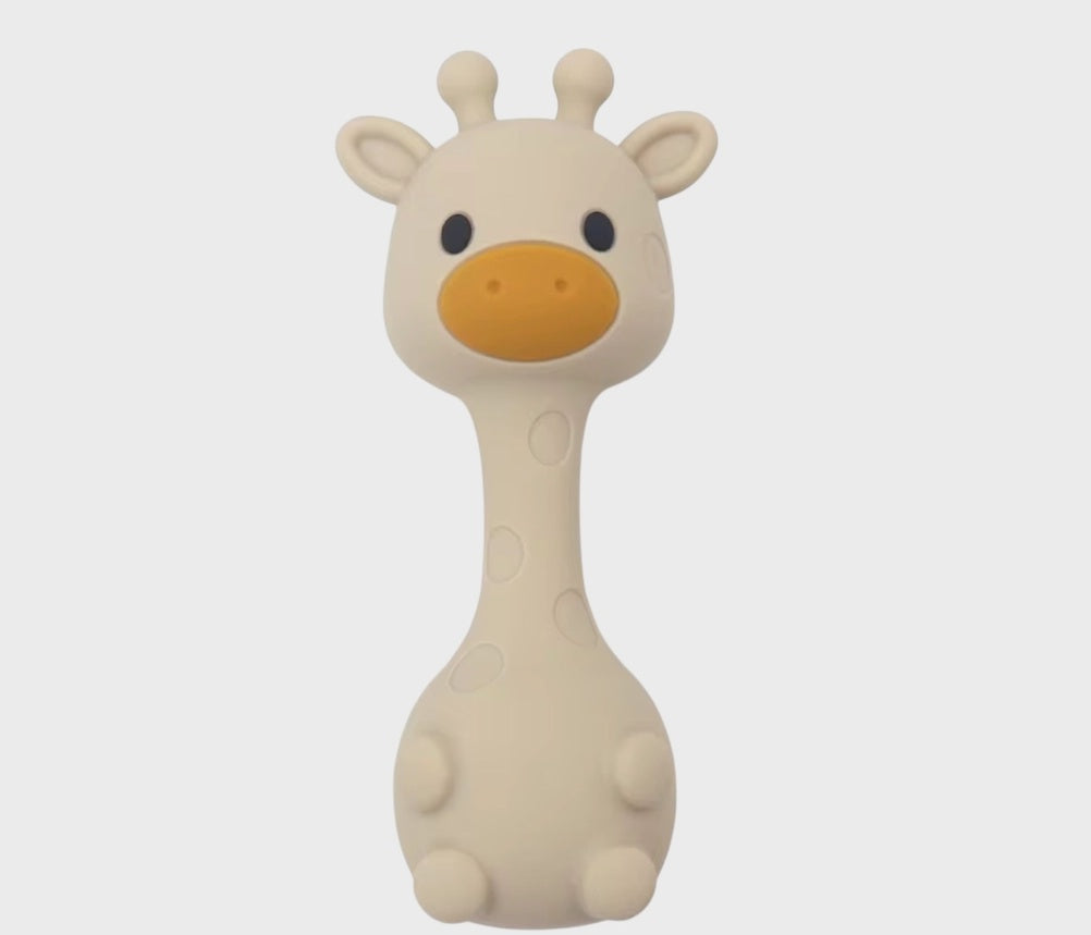 Beige Giraffe Rattle
