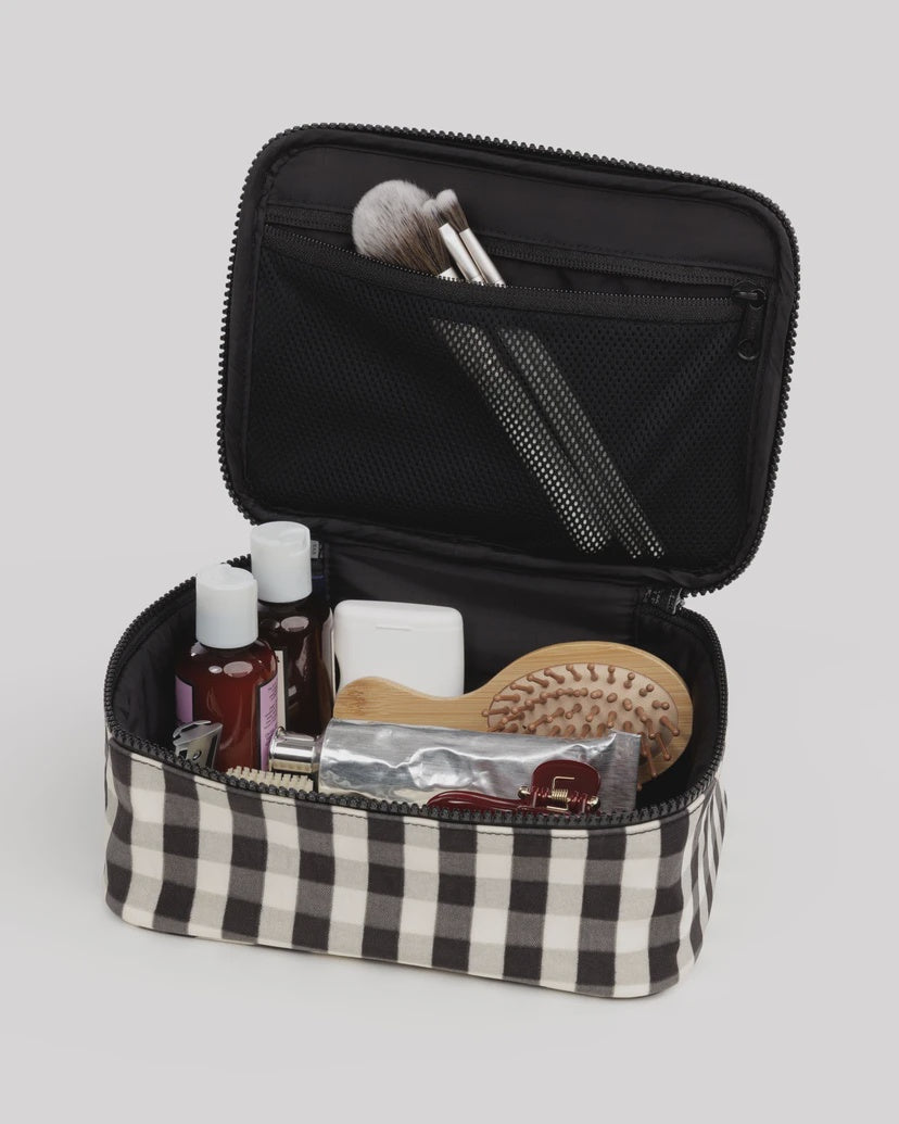 Gingham Small Cosmetic Case