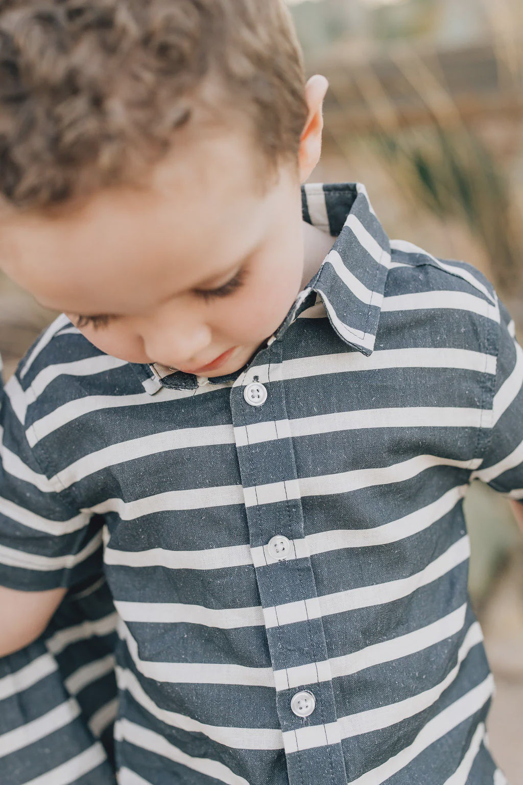 Linen Blend Button Up
