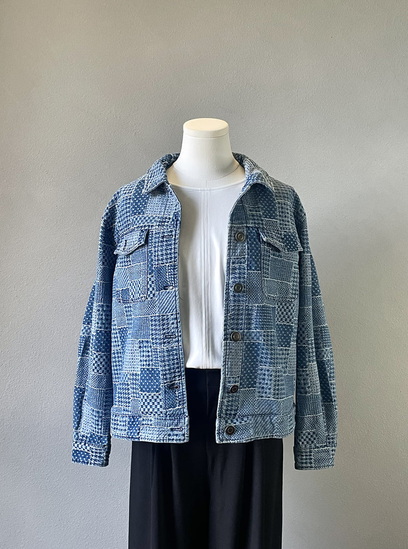 Denim Checkered Jacket