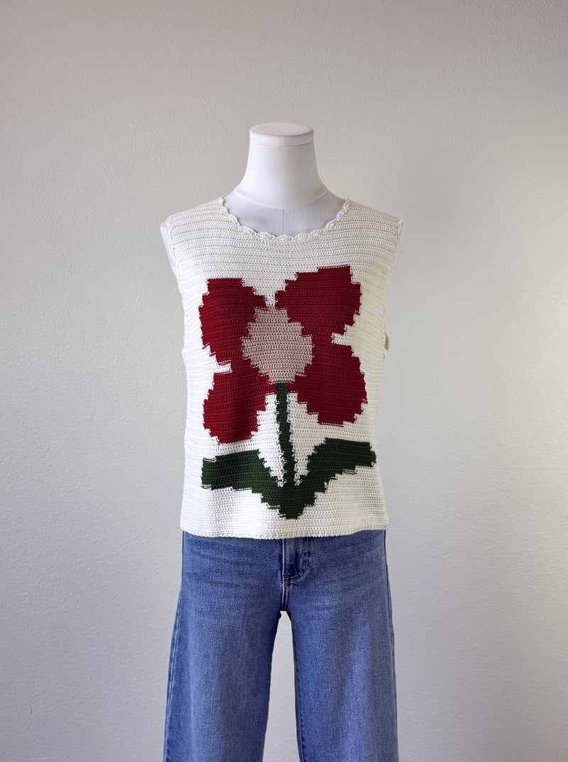 Flower Power Knit Top