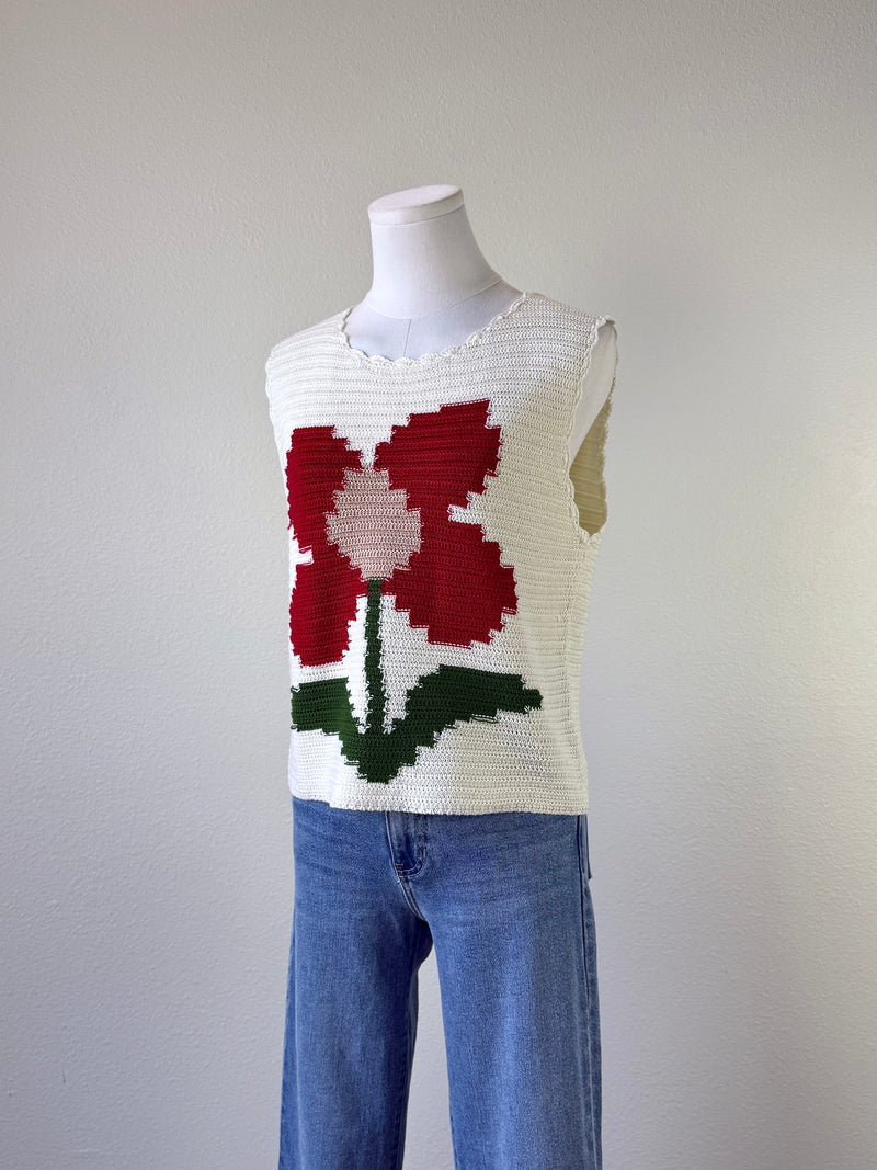 Flower Power Knit Top