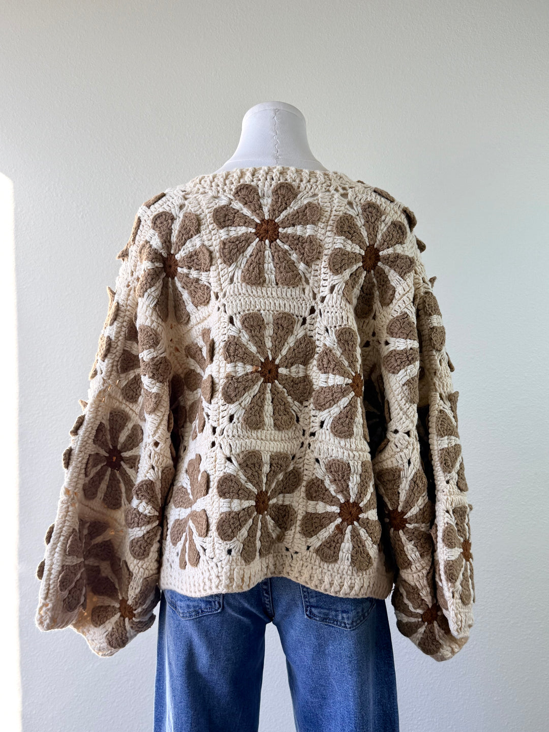 Flower Squares Cardigan