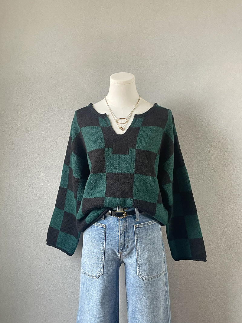 Franki Check Sweater