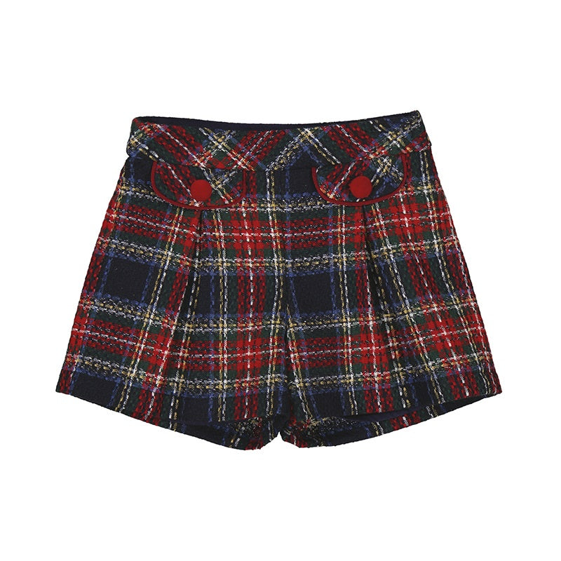 Red Plaid Shorts