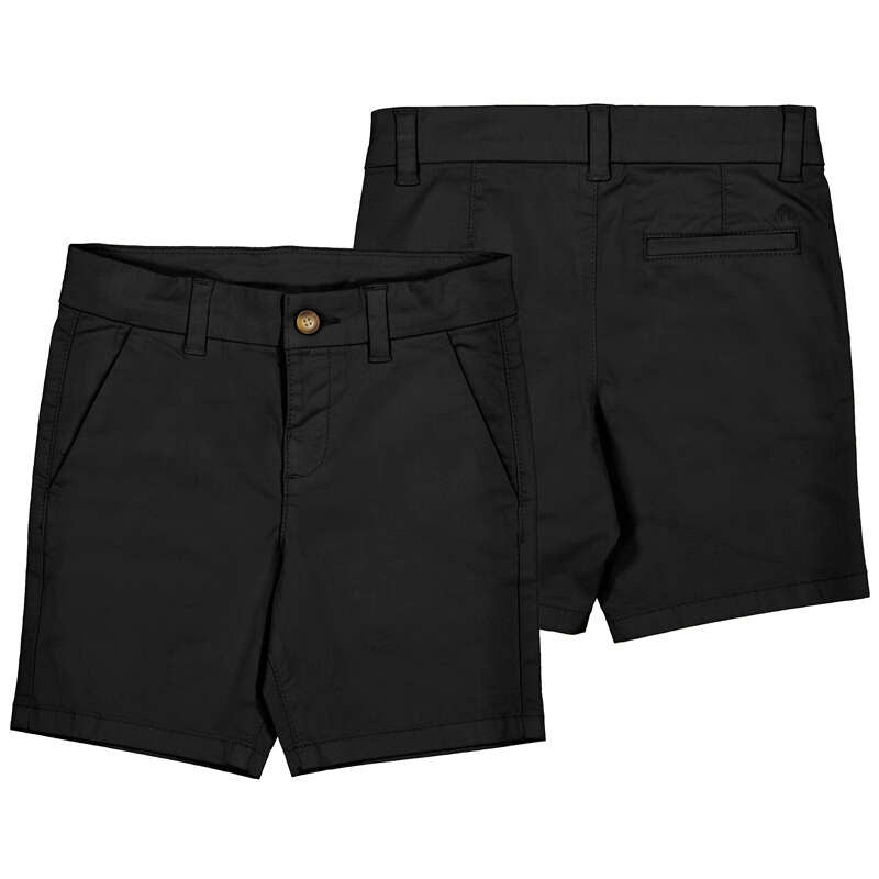 Black Twill Shorts