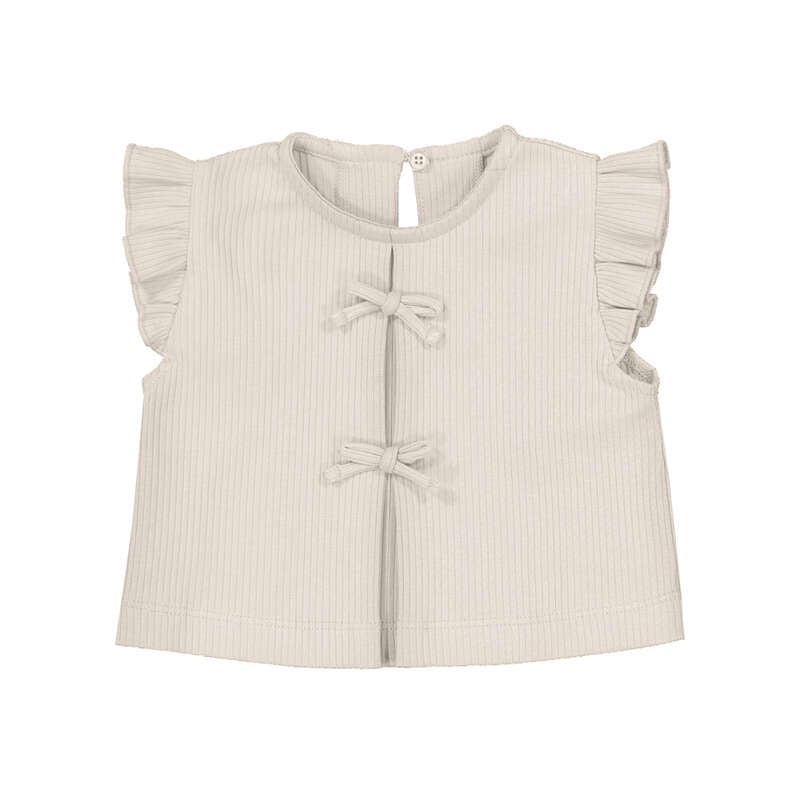 Ribbed Cream Top