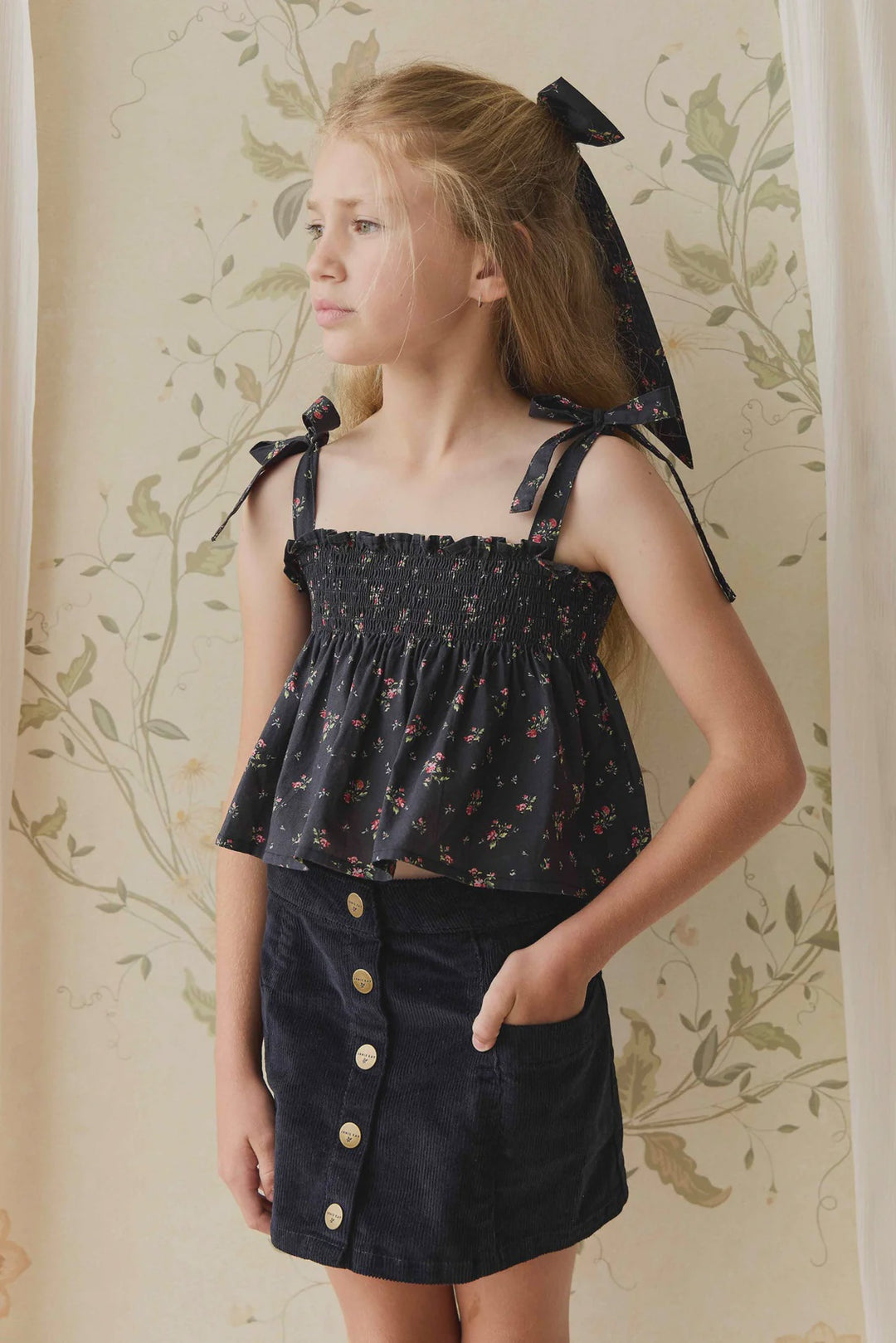Odette Top Bianca Noir