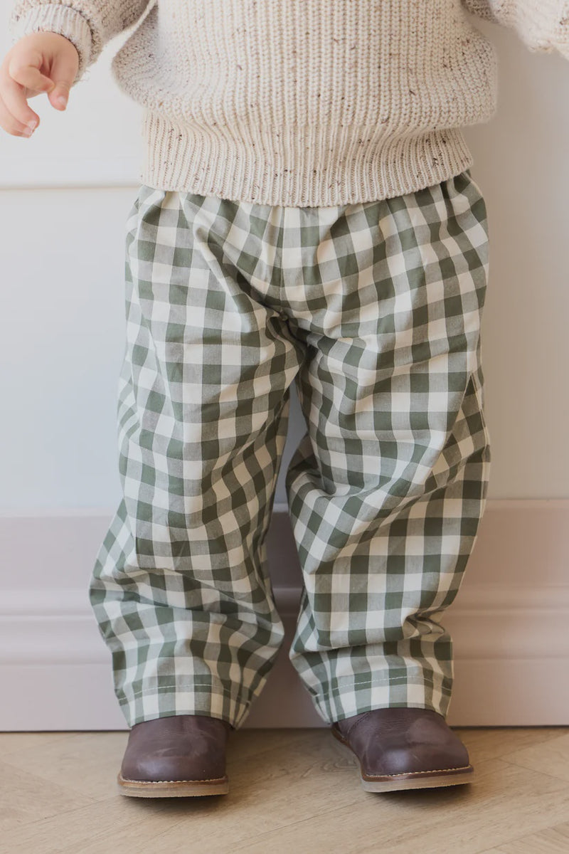 Kingston Pant Gingham Leaf