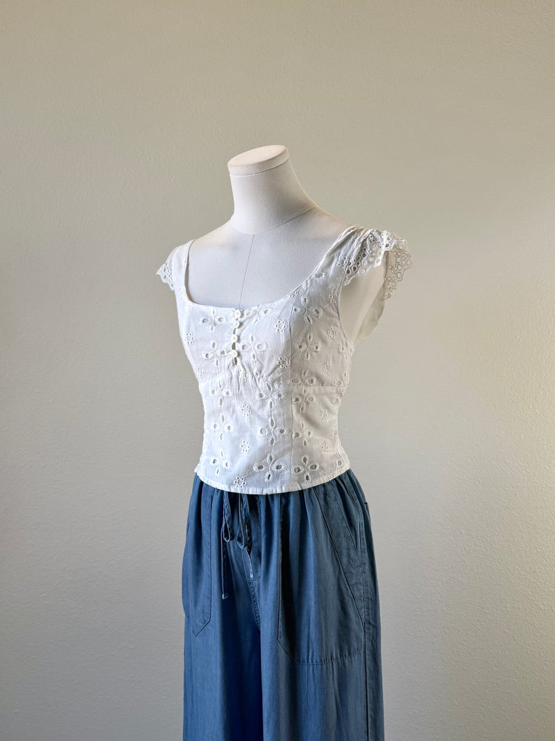 Leanne Eyelet Top