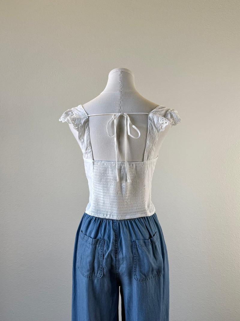 Leanne Eyelet Top