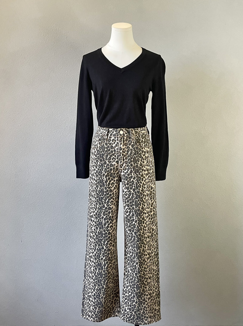 Leopard High Rise Jeans