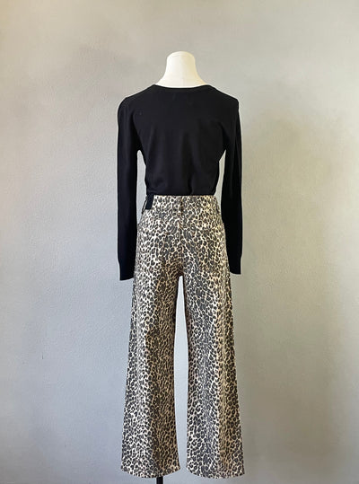 Leopard High Rise Jeans