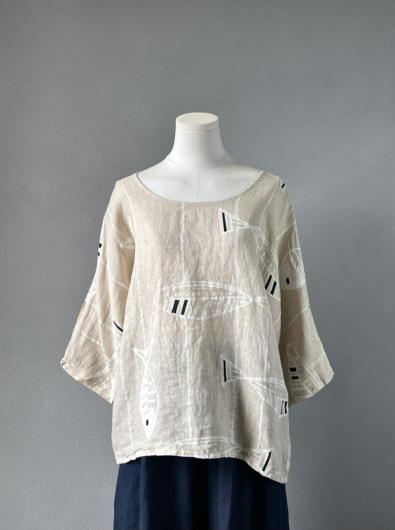 Linen Fish Top