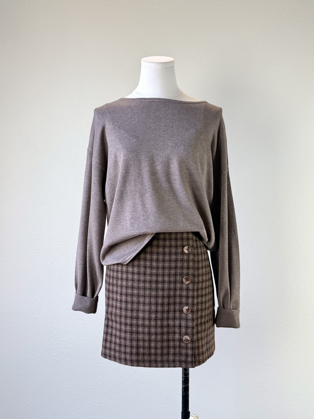 Malone Plaid Skirt