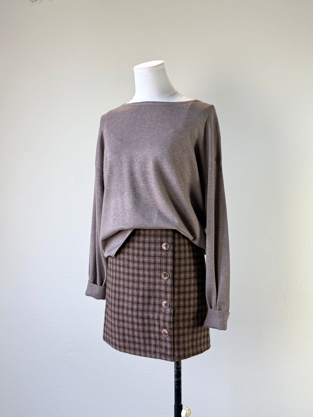 Malone Plaid Skirt