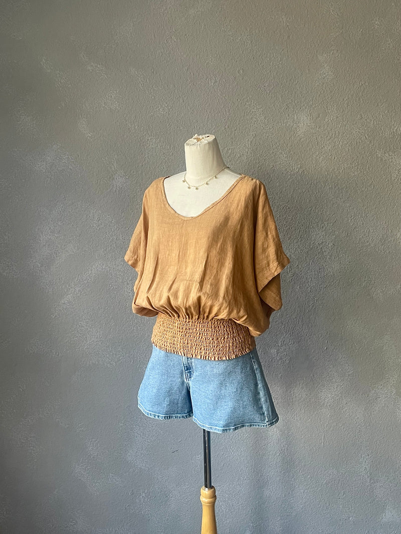 Natalia Linen Top