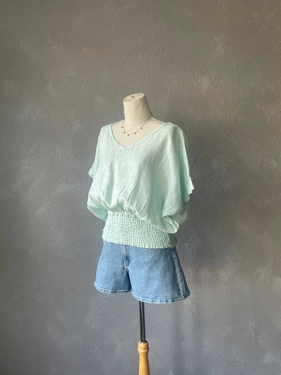 Natalia Linen Top