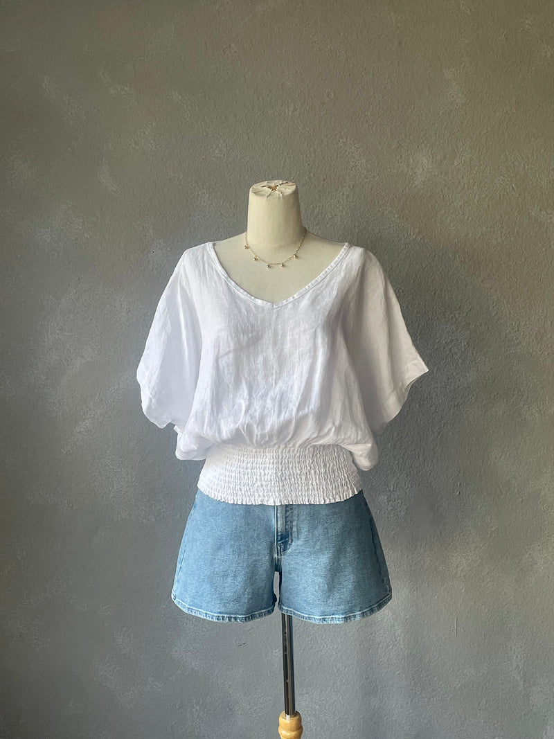 Natalia Linen Top