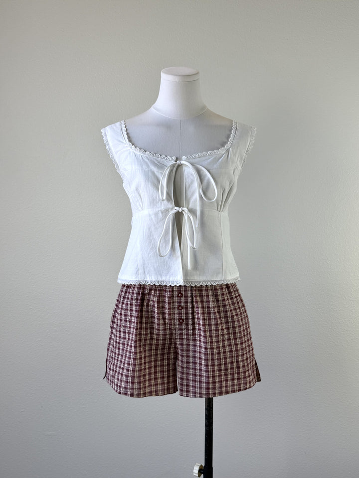 Plaid Lounge Shorts