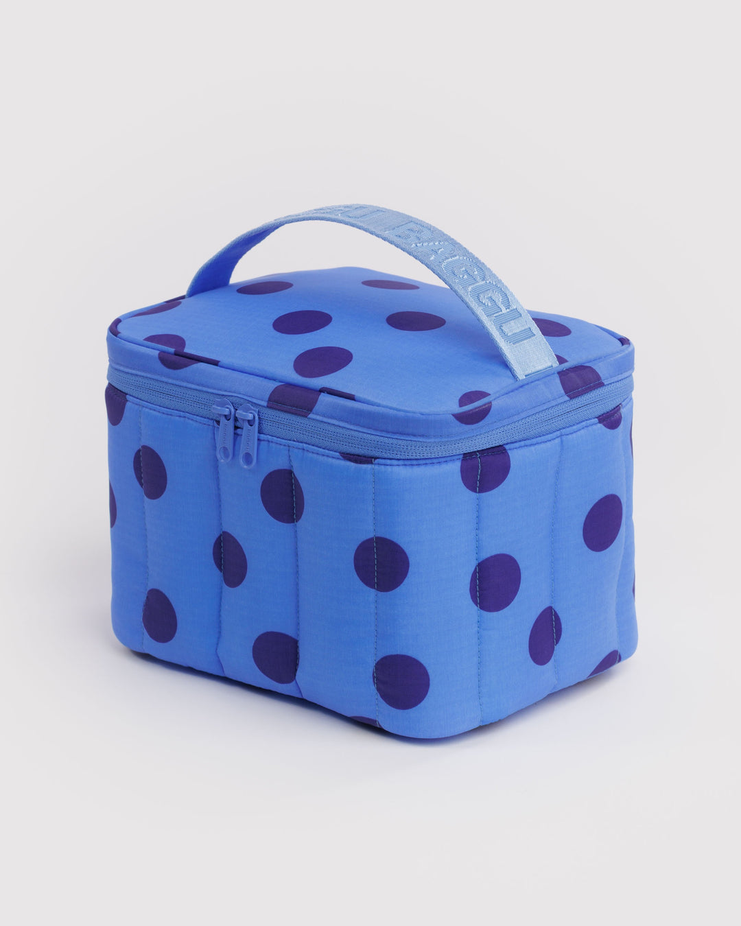 Blue Dot Puffy Lunch Bag