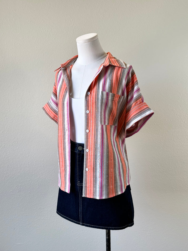 Remi Stripe Button Up
