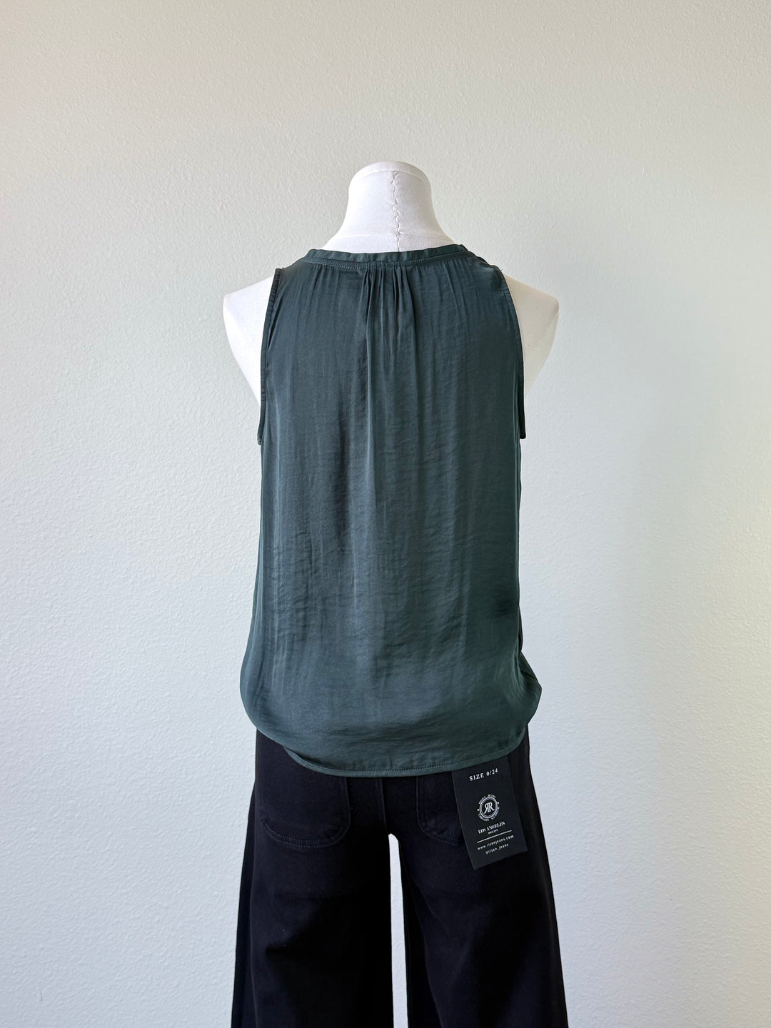 Sepia Button Tank