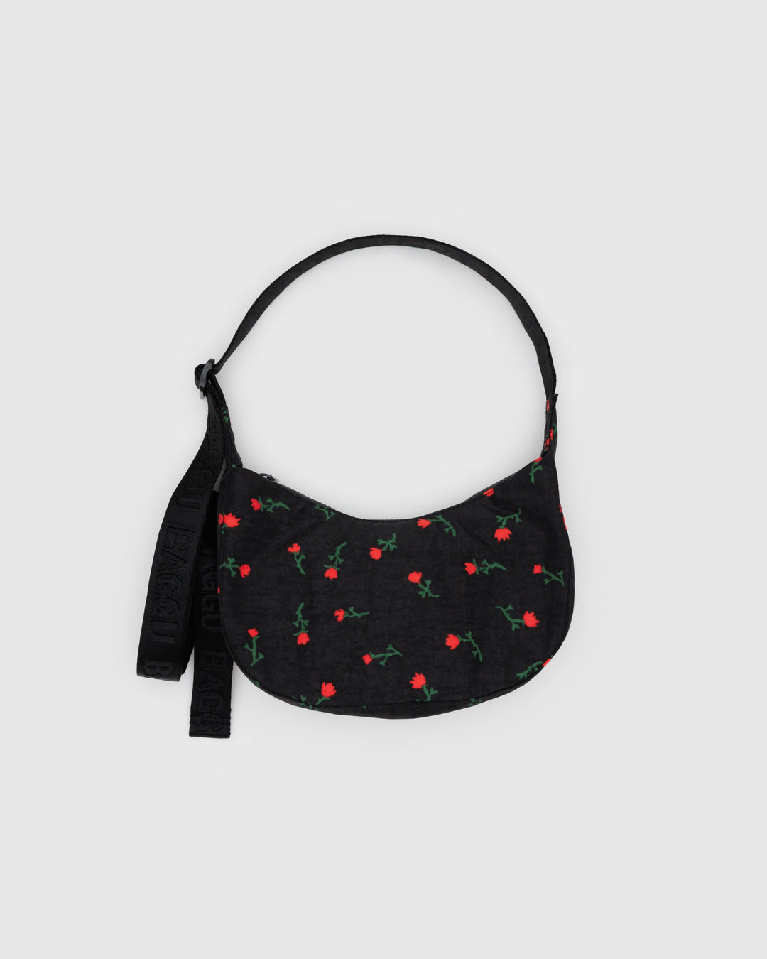 Painted Wildflower Small Crescent Bag