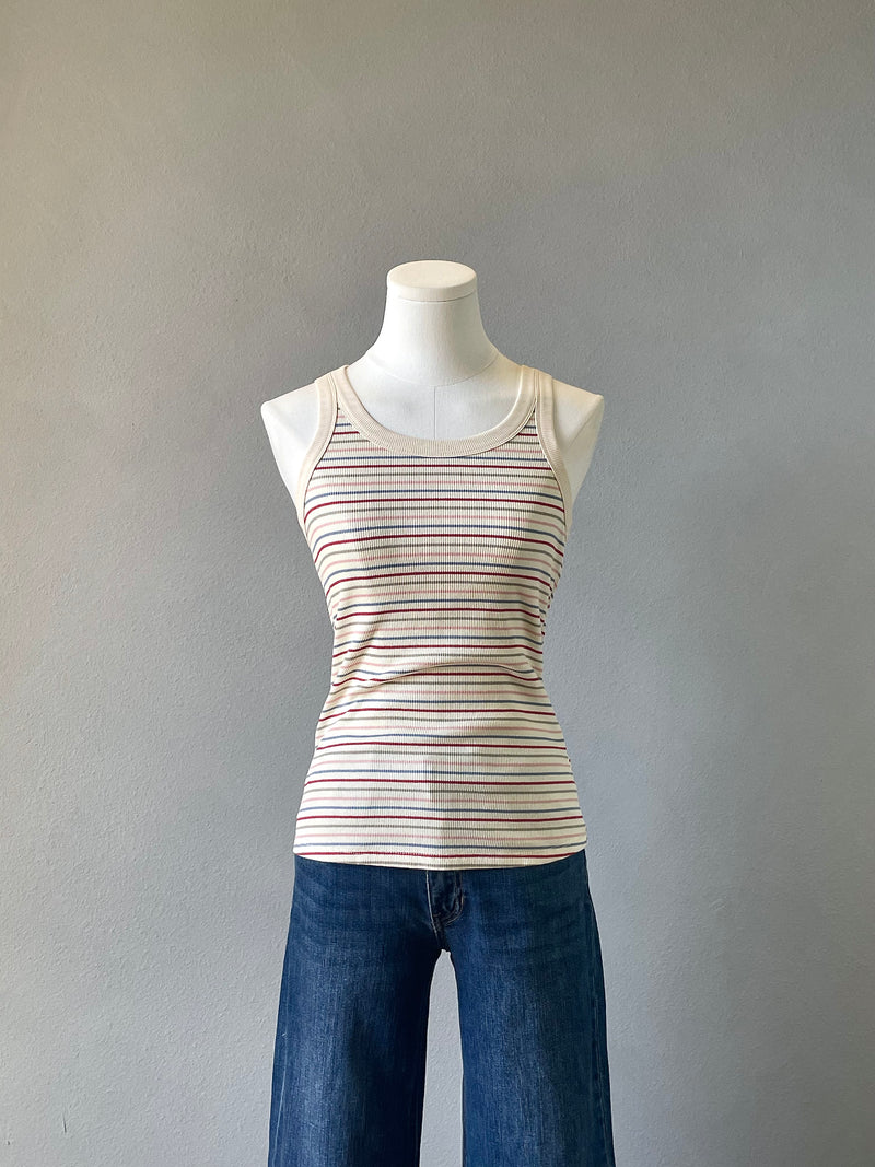 Striped Scoop Neck Tank