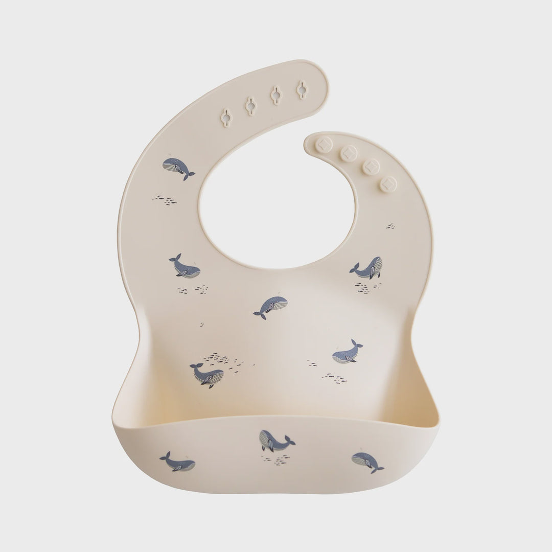 Whales Silicone Bib