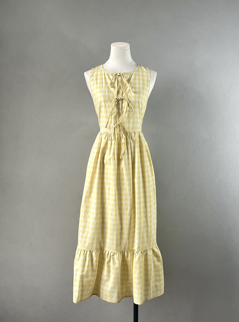 Yellow Gingham Dress