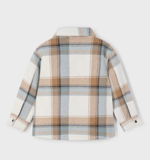 Tan Plaid Shacket