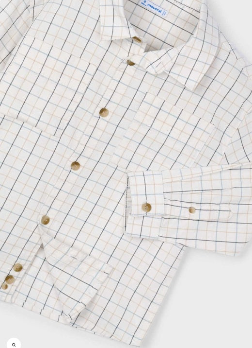 Squares Button Up