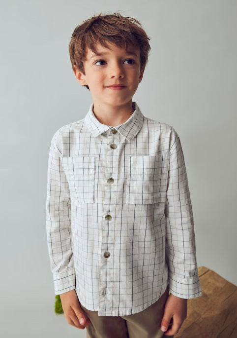 Squares Button Up