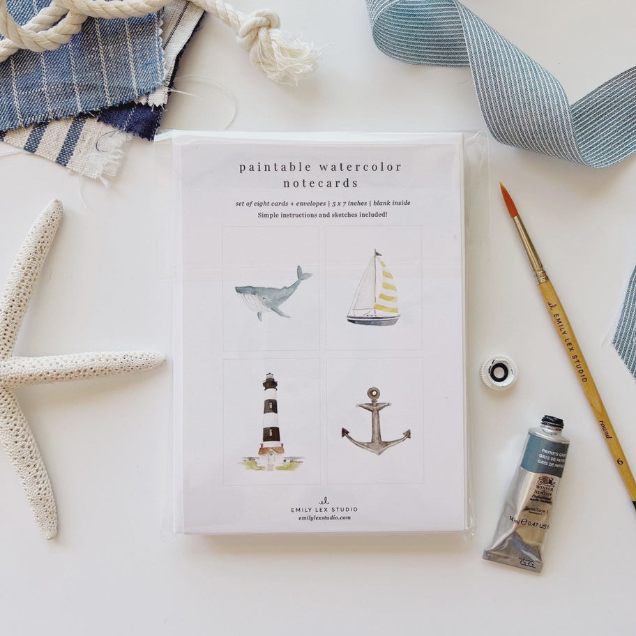 Seaside Notecards Set
