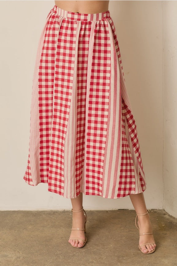 Cheryl Gingham Skirt