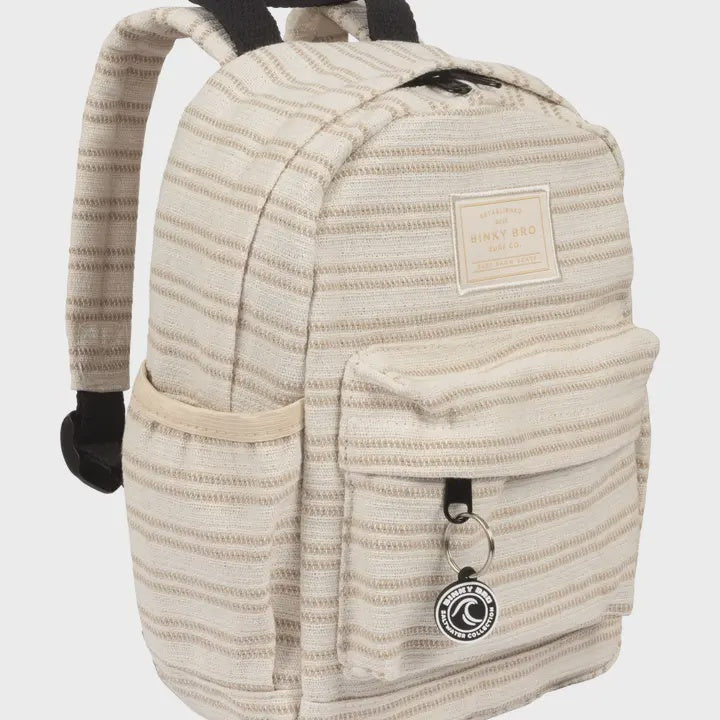 Beige Canvas Backpack