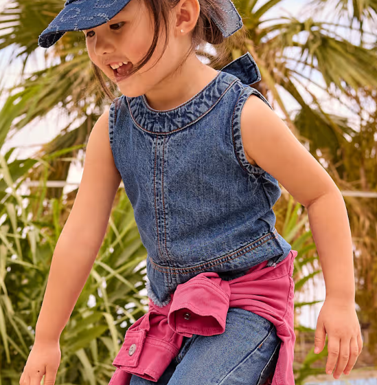 Girls Denim Top