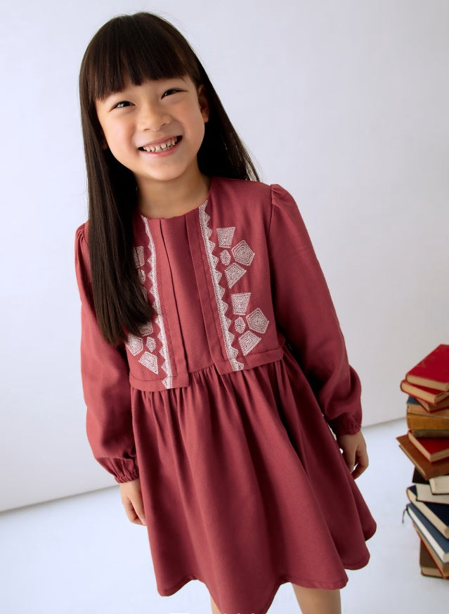 Girls Embroidered Dress