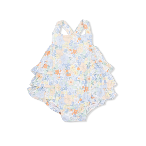Georgia Floral Ruffle Sunsuit